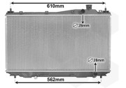 25002113 chladič 1.4i 16V (±AC), 1.6i 16V (±AC), 1.7i 16V (±AC) [350*658*16] 25002113 VAN WEZEL