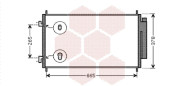 25005214 chladič klimatizace se sušičem 2.0i, 2.4i, 2.2 i-CTDi [677*360*16] 25005214 VAN WEZEL
