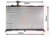 27002160 chladič 1.8i (±AC), 2.0i 16V (±AC) [375*677*16] 27002160 VAN WEZEL