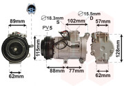 2700K276 kompresor klimatizace 1.8i, 2.0i 2700K276 VAN WEZEL