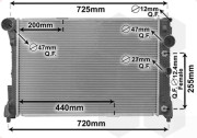 30002491 chladič C250CDi, C320CDi, C63AMG, E200CDI-E500, GLK250CDi, GLK320CDi (vše ±A±AC) 30002491 VAN WEZEL