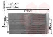 30005352 -11/07 chladič klimatizace se sušičem [670*392*16] 30005352 VAN WEZEL