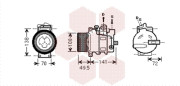 3000K476 kompresor klimatizace 320CDi, 400CDi 3000K476 VAN WEZEL