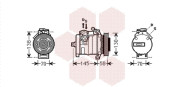 3000K494 Kompresor, klimatizace VAN WEZEL