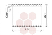 3000V544 Výparník, klimatizace VAN WEZEL