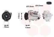 3001K727 kompresor klimatizace 3001K727 VAN WEZEL
