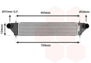 32004277 intercooler 2.2 Di-D [615*142*62] 32004277 VAN WEZEL