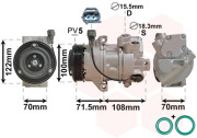 3200K249 kompresor klimatizace 1.1, 1.3, 1.5, 1.5Di-D 3200K249 VAN WEZEL