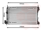 37002341 chladič 1.8i 16V (+A ±AC), 2.2i 16V (+A ±AC), 3.2i 24V (+A ±AC), 2.2DTi 16V (+A ±AC) [650*415*34] 37002341 VAN WEZEL