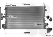 37002462 chladič 1.8i 16V (±A±AC) [650*405 *18] 37002462 VAN WEZEL