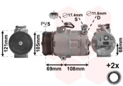 3700K316 kompresor klimatizace - benzínové motory 3700K316 VAN WEZEL