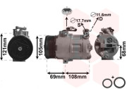 3700K358 kompresor klimatizace 1.7TDi, 2.0D (±AUT), 2.0DTi, 2.2DTi (±AUT) 3700K358 VAN WEZEL