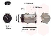 3700K418 kompresor klimatizace 1.0i 12V, 1.2i 16V (±AUT), 1.4i 16V (±AUT) 3700K418 VAN WEZEL