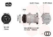 3700K419 kompresor klimatizace 1.3CDTi (55 kW,66 kW), 1.7CDTi 3700K419 VAN WEZEL