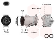 3700K496 kompresor klimatizace 1.6i (i Turbo) 3700K496 VAN WEZEL