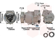 3700K595 kompresor klimatizace 1.4i 16V, 1.4i 16V Turbo 3700K595 VAN WEZEL