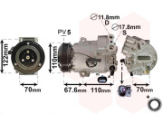 3700K606 kompresor klimatizace 1.4i (-A)  3700K606 VAN WEZEL