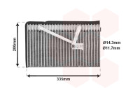 3700V298 Výparník, klimatizace VAN WEZEL