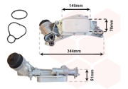 37013684 chladič oleje 1.4i, 1.6i, 1.8i s držákem filtru 37013684 VAN WEZEL