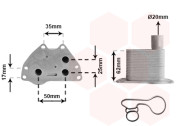 37013704 Olejový chladič, motorový olej *** IR PLUS *** VAN WEZEL