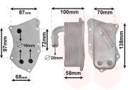 37013712 chladič oleje 1.7CDTi [138*70*57] 37013712 VAN WEZEL