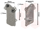 37013716 Olejový chladič, motorový olej *** IR PLUS *** VAN WEZEL