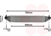 37014702 intercooler 1.4i Turbo [600*114*96] 37014702 VAN WEZEL