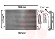 37015397 chladič klimatizace se sušičem 1.9CDTi 37015397 VAN WEZEL