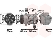 3701K702 kompresor klimatizace 2.0i Turbo (VIN: C1000001-) 3701K702 VAN WEZEL