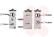 40001383 Expanzní ventil, klimatizace VAN WEZEL