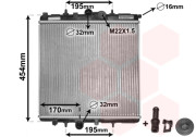 40002243 4/02- chladič 1.1i 8V (-AC), 1.4i 8V (-AC), 1.6i 8V (-AC) [380*405*18] 40002243 VAN WEZEL