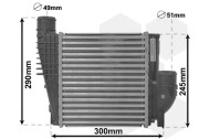 40004385 intercooler 1.6i, 1.6HDi 40004385 VAN WEZEL