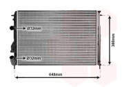 43002312 chladič 1.5DCi (Logan) (±AC), 1.9 DCi (±AUT±AC) [585*415*34] 43002312 VAN WEZEL