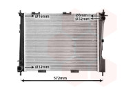 43002372 Chladič, chlazení motoru VAN WEZEL
