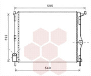 43002476 Chladič, chlazení motoru VAN WEZEL