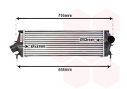 43004456 intercooler 2.0CDTi, 2.5CDTi [540*75*40] 43004456 VAN WEZEL