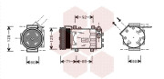 4300K127 kompresor klimatizace 1.4i 16V (±AUT), 1.6i 16V (±AUT) 4300K127 VAN WEZEL