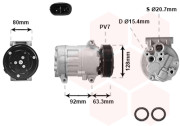 4300K369 kompresor klimatizace 2.0i 16V, 1.9DCi (typ DELPHI - HARRISON) 4300K369 VAN WEZEL