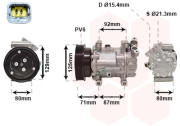 4300K401 kompresor klimatizace 1.5DCi (typ SANDEN) 4300K401 VAN WEZEL