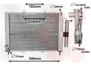 4300M497 modul chladiče motoru a klimatizace 1.6i , 1.5DCi 4300M497 VAN WEZEL