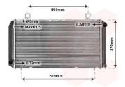 47002003 chladič 2.0i 16V Turbo [595*320*40] 47002003 VAN WEZEL