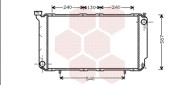 51002010 Chladič, chlazení motoru VAN WEZEL