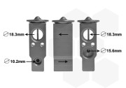 53001703 Expanzní ventil, klimatizace VAN WEZEL