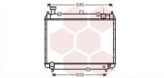53002233 Chladič, chlazení motoru VAN WEZEL