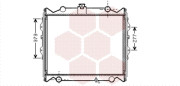 53002310 Chladič, chlazení motoru VAN WEZEL