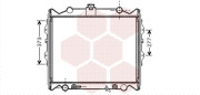 53002311 Chladič, chlazení motoru VAN WEZEL