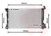 53002332 chladič 2.0i 16V VVTi (-AUT±AC) [624*378*16] 53002332 VAN WEZEL