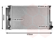 53002474 chladič 1.4i 16V VVTi (+AUT±AC), 1.6i 16V VVTi (+AUT±AC) [600*370*16] 53002474 VAN WEZEL