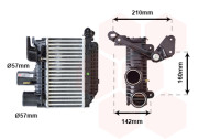 53004365 intercooler 2.0D4d [125*260*64] 53004365 VAN WEZEL