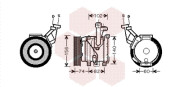 5300K440 Kompresor, klimatizace VAN WEZEL
